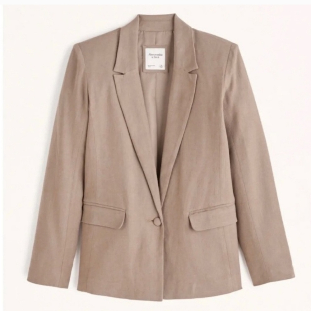 NWOT Abercrombie, Classic Tan Women's Blazer, Size Medium